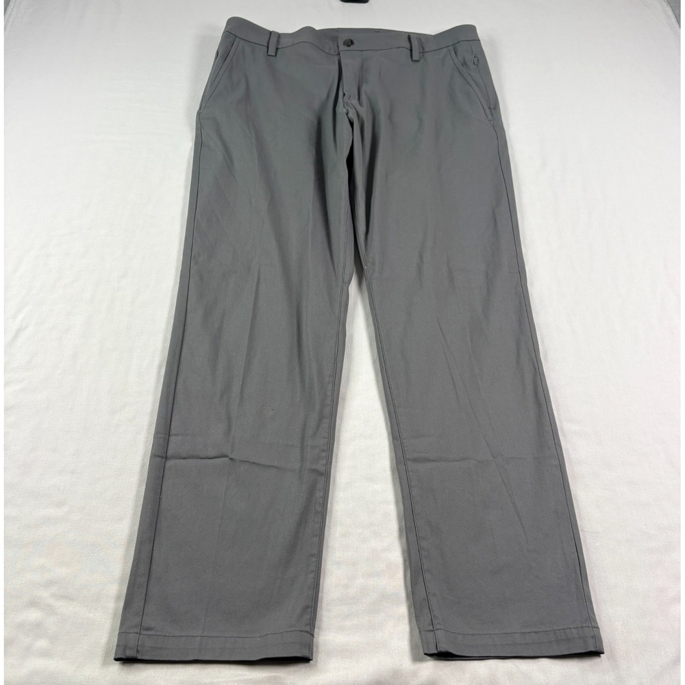 Bird Dogs Pants Mens 34x30 Gray Chino Tech Performance Golf Stretch Preppy